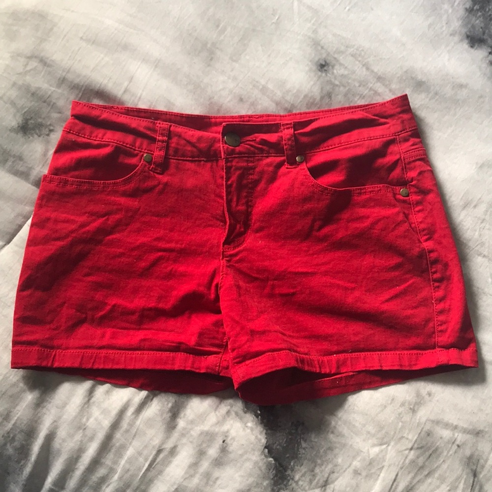 Red shorts
